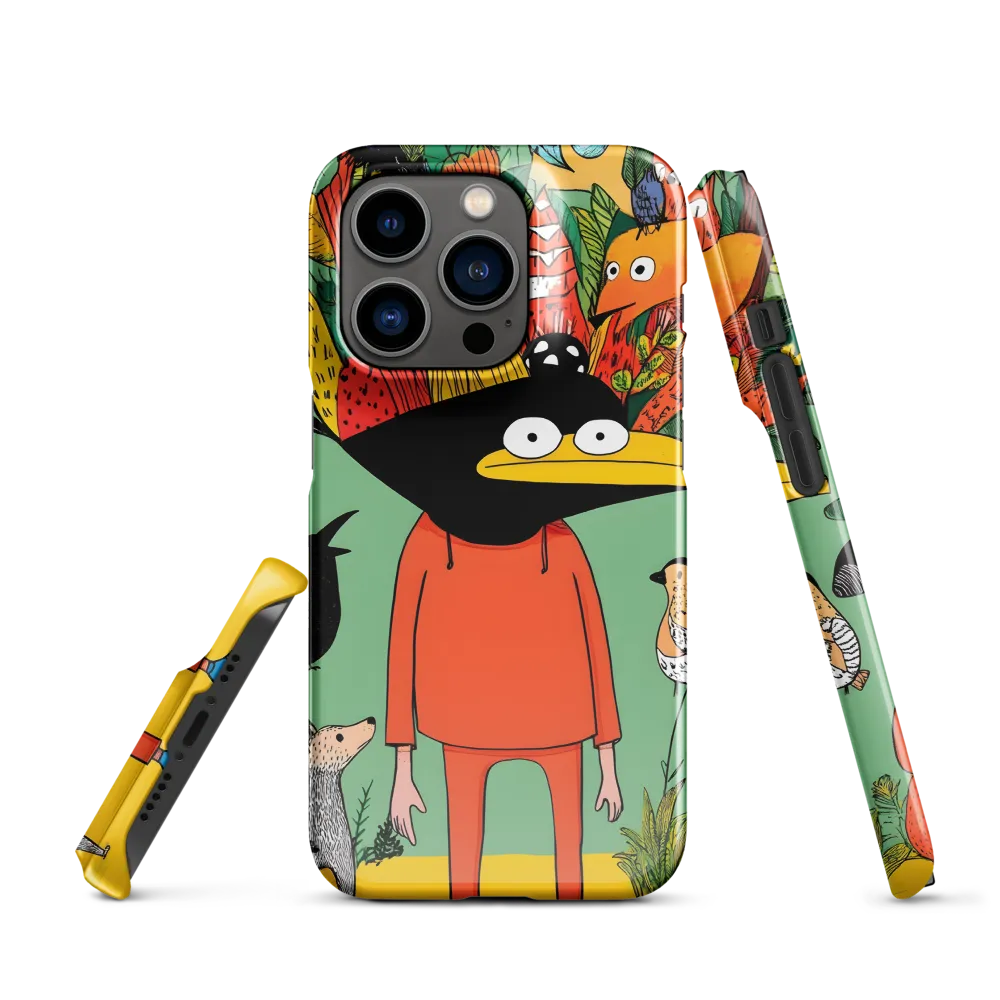 Whimsical Encounter in a Colorful Jungle