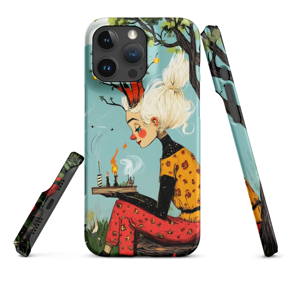 Whimsical Nature Girl | Phone Case |  16 Pro Max | Snap Case | Matte
