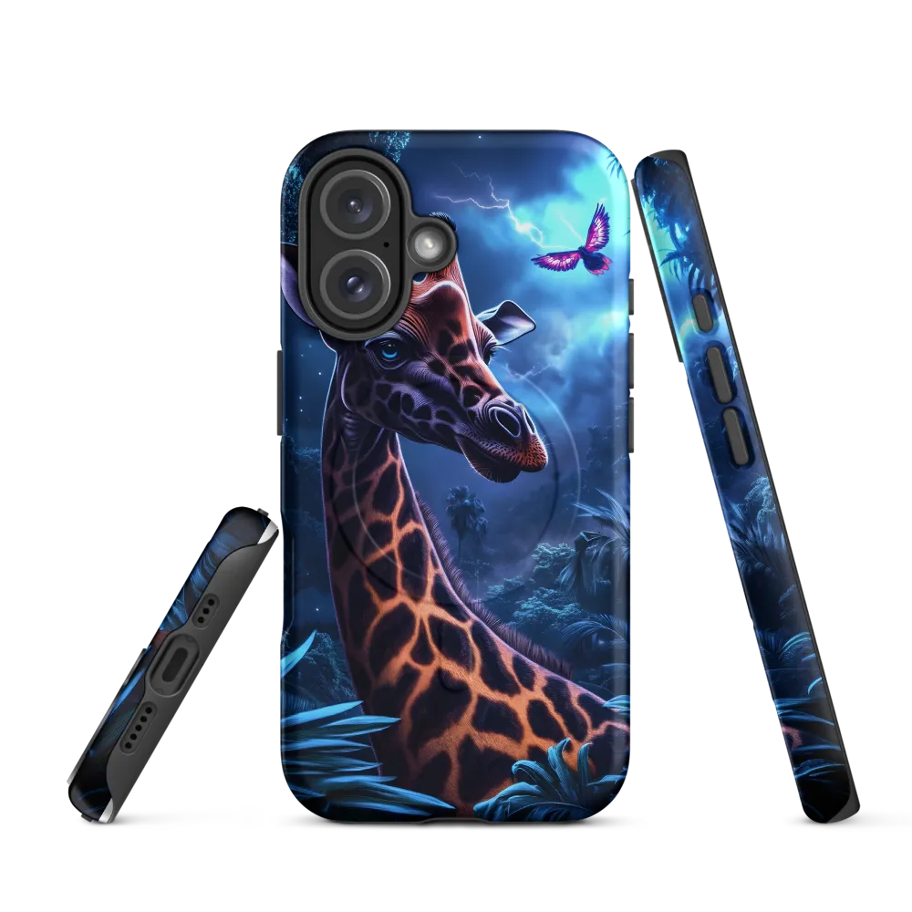 Mystical Giraffe in Twilight Jungle
