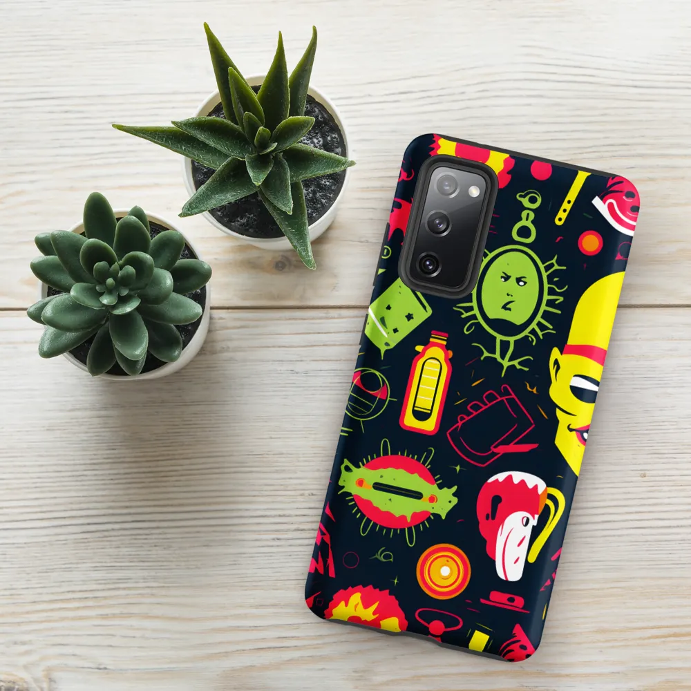 Neon Revelry: A Quirky Exploration of Modern Pop Art