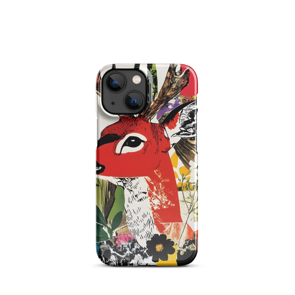 Vibrant Harmony: The Deer in Nature | Phone Case |  13 Mini | Snap Case | Glossy