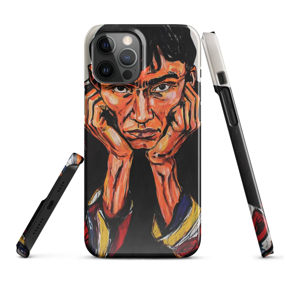 Contemplative Intensity: An Expressionist Portrait