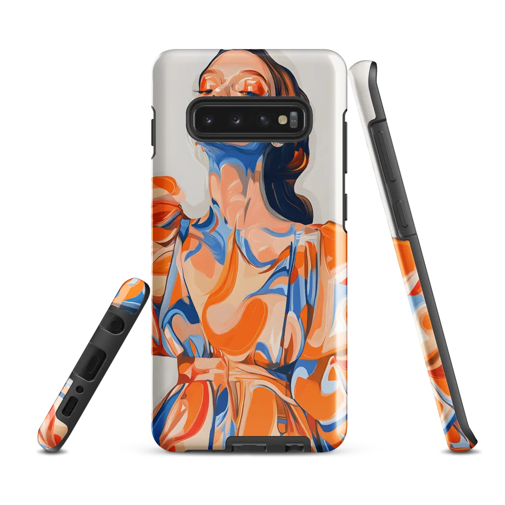 Fluid Fashion: A Modern Portrait | Phone Case |  S10 Plus | Tough Case | Glossy