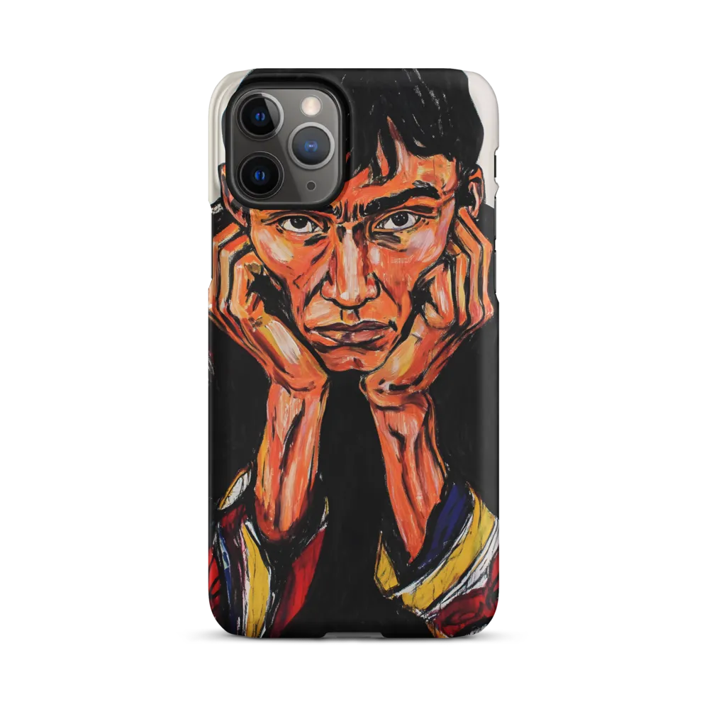 Contemplative Intensity: An Expressionist Portrait