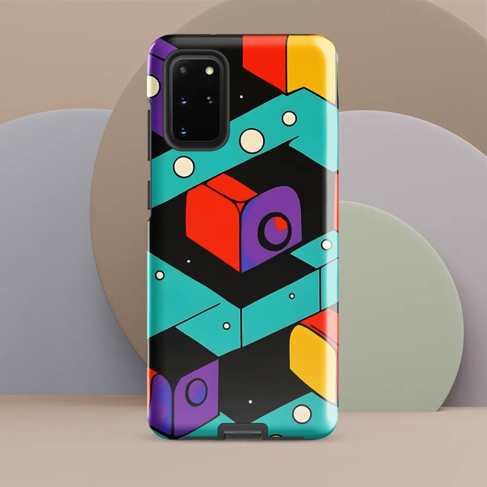 Vibrant Geometric Harmony | Phone Case |  S20 Plus | Tough Case | Glossy
