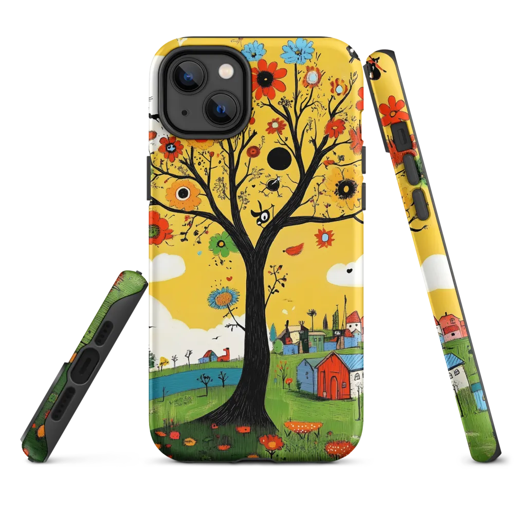 Whimsical Blooms of Life | Phone Case |  14 Plus | Tough Case | Matte