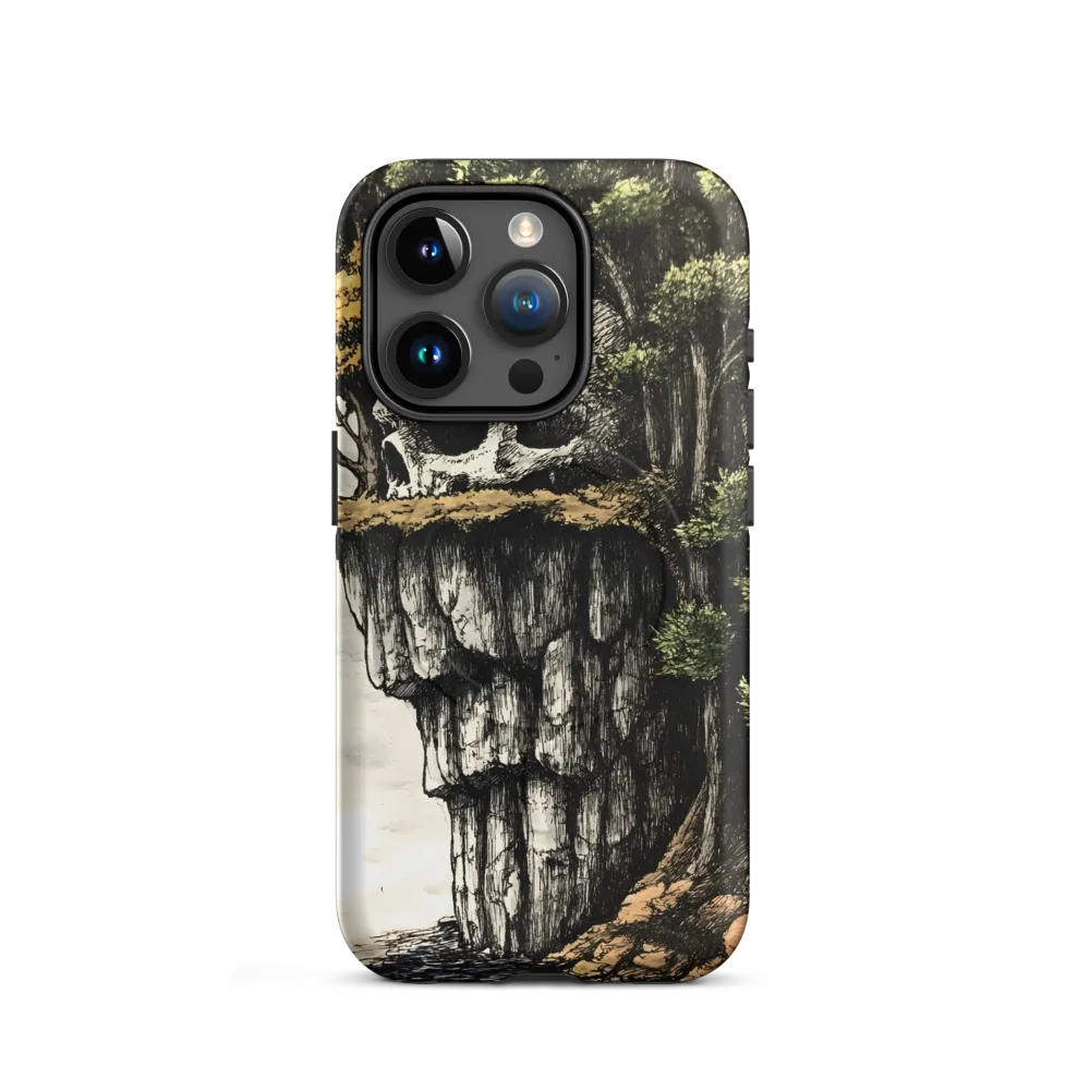 The Whispering Skull: A Surreal Encounter with Nature | Phone Case |  15 Pro | MagSafe® Tough Case | Matte