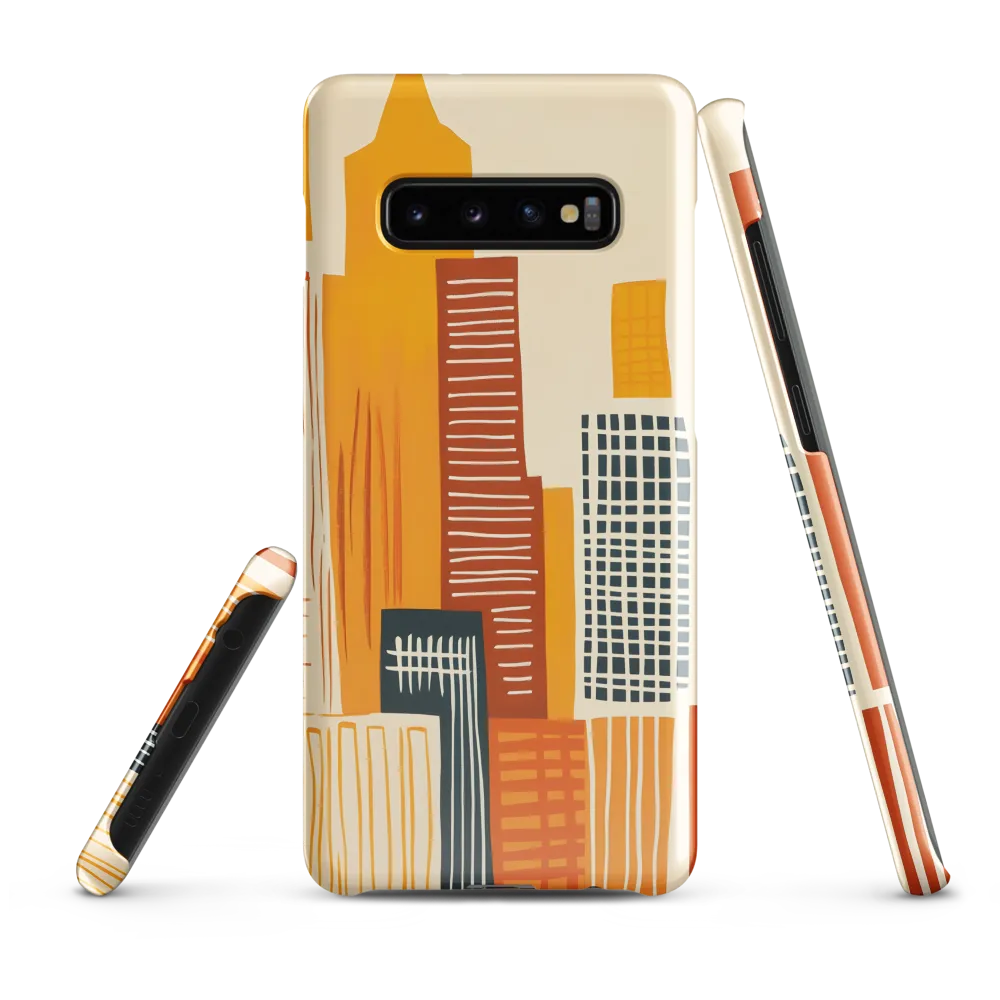 Urban Melodies: A Modern Cityscape | Phone Case |  S10 Plus | Snap Case | Glossy