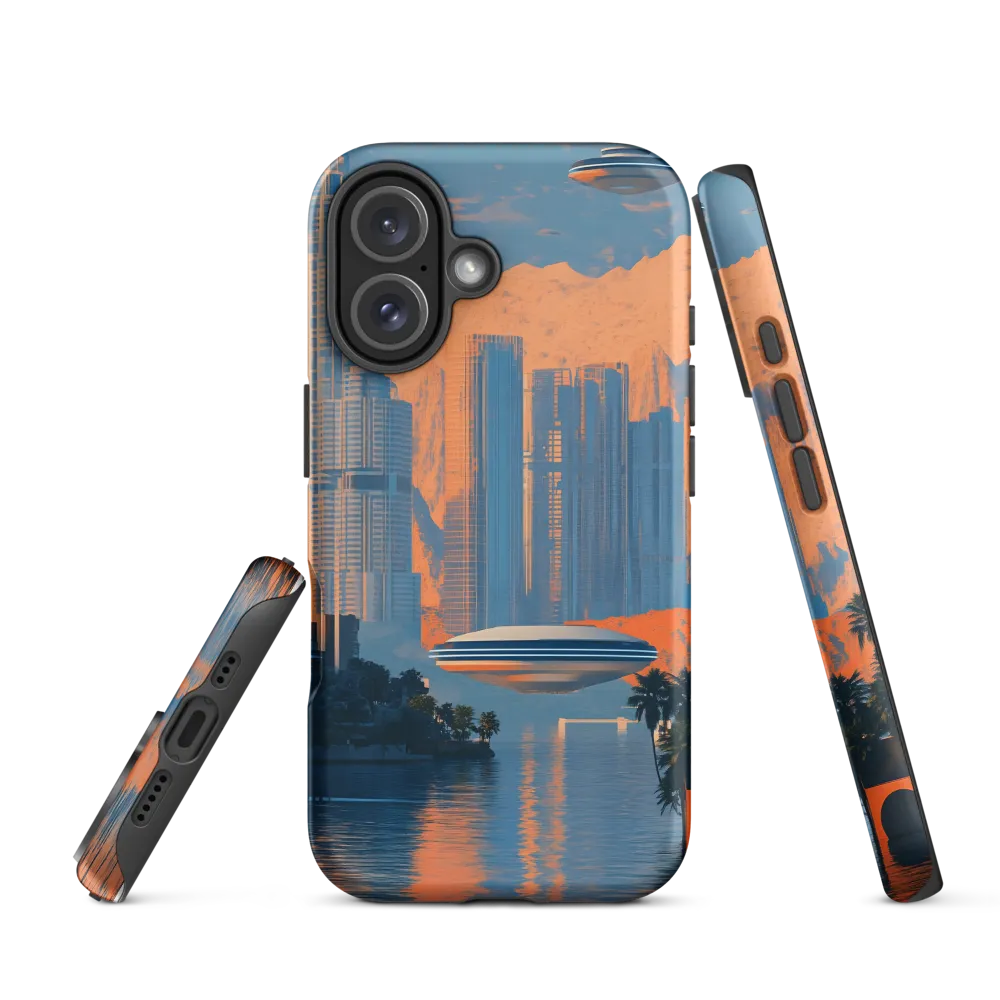 Futuristic Horizons: A Sci-Fi Cityscape | Phone Case