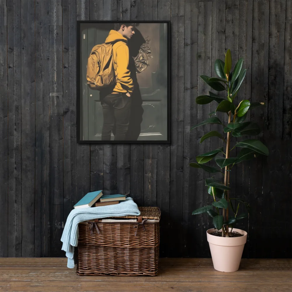 Silent Reflection | Canvas with Black Frame | 24″×32″