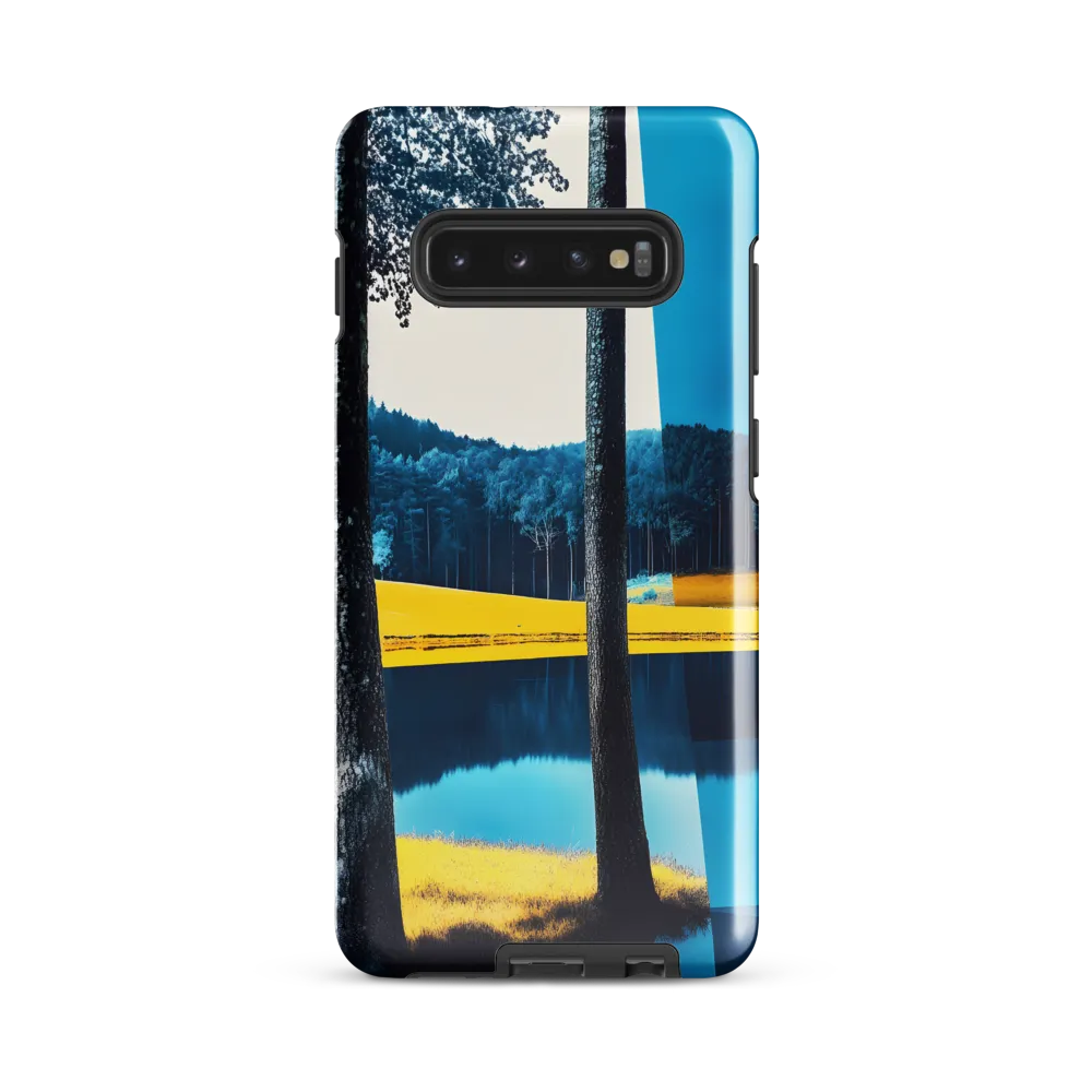 Tranquil Fusion of Nature and Geometry | Phone Case |  S10 Plus | Tough Case | Glossy