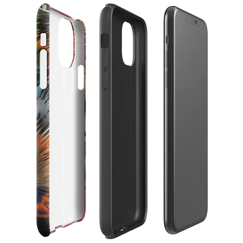 Whimsical Hedgehogs in a Kaleidoscopic Wonderland | Phone Case |  11 Pro Max | Tough Case | Matte