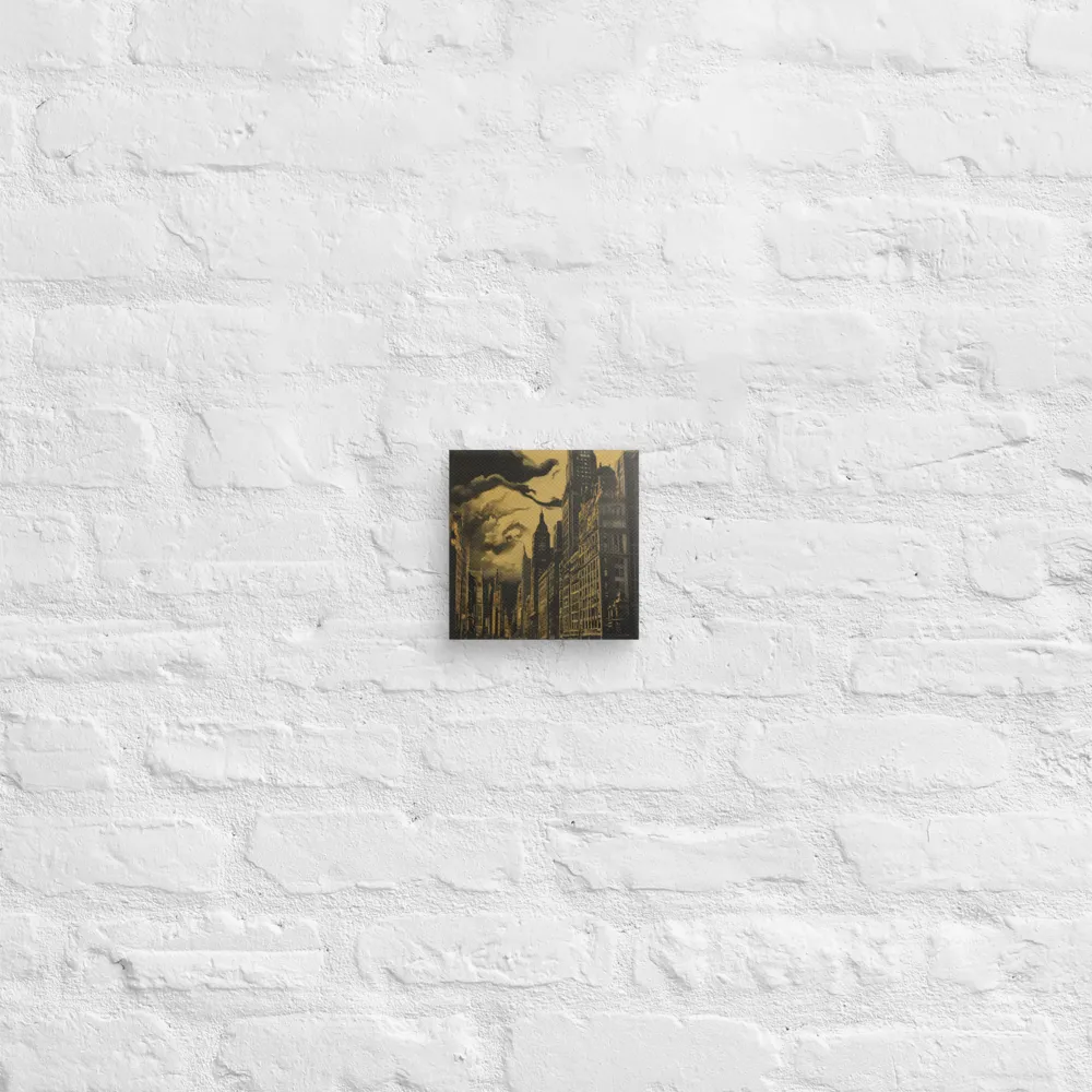 Echoes of a Forgotten Skyline | Canvas | 6″×6″