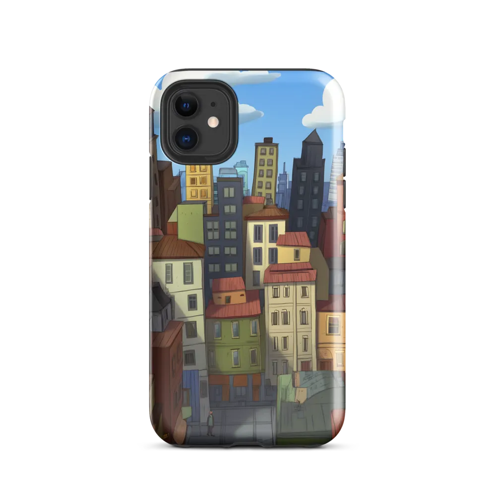 Urban Symphony: A Colorful Cityscape | Phone Case |  11 | Tough Case | Glossy