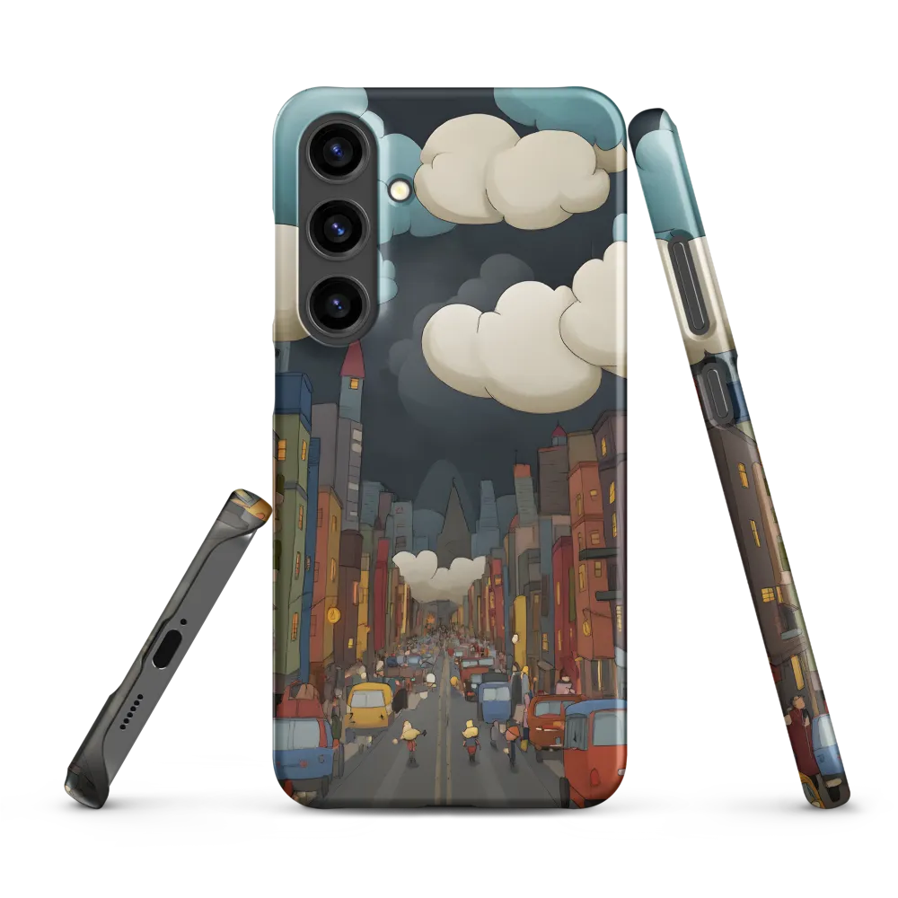 Urban Symphony: A City Awakens at Dusk | Phone Case |  S24 Plus | Snap Case | Matte