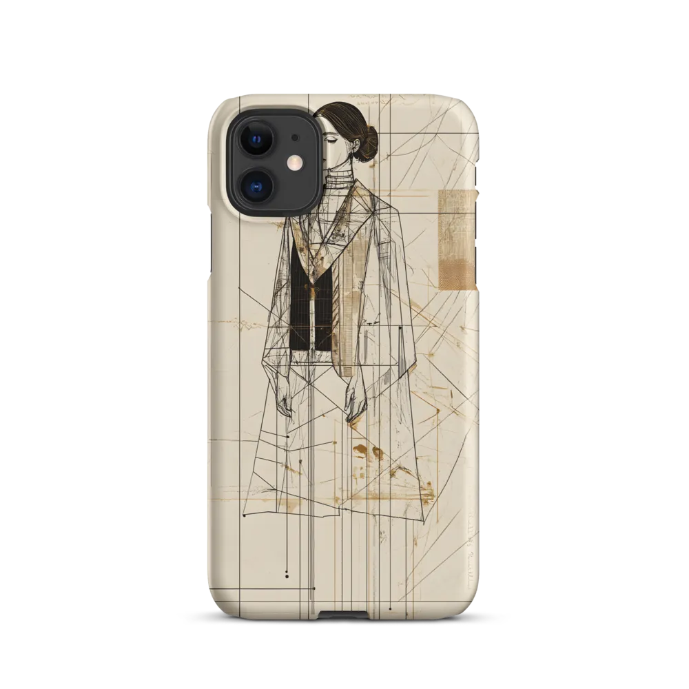 Elegance in Lines | Phone Case |  11 | Snap Case | Matte