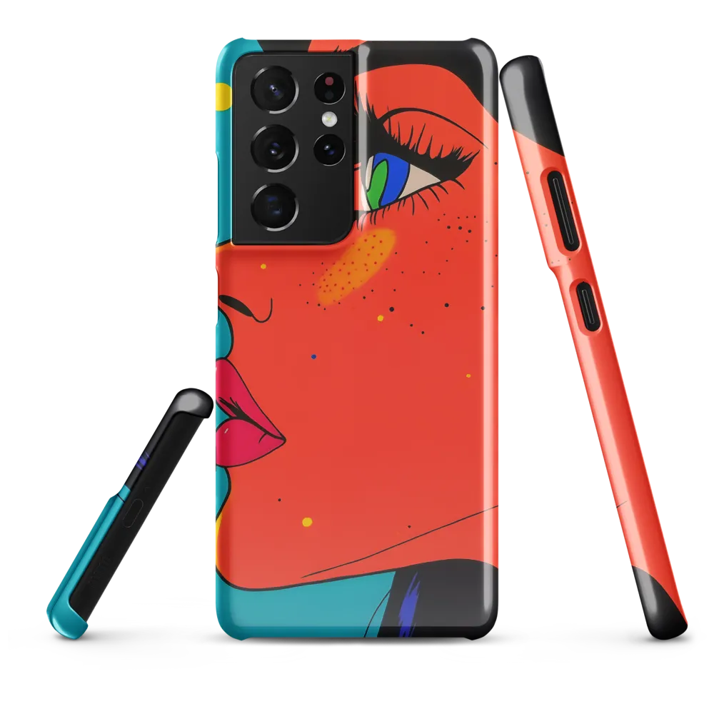 Vibrant Feminine Profile in Pop Art
