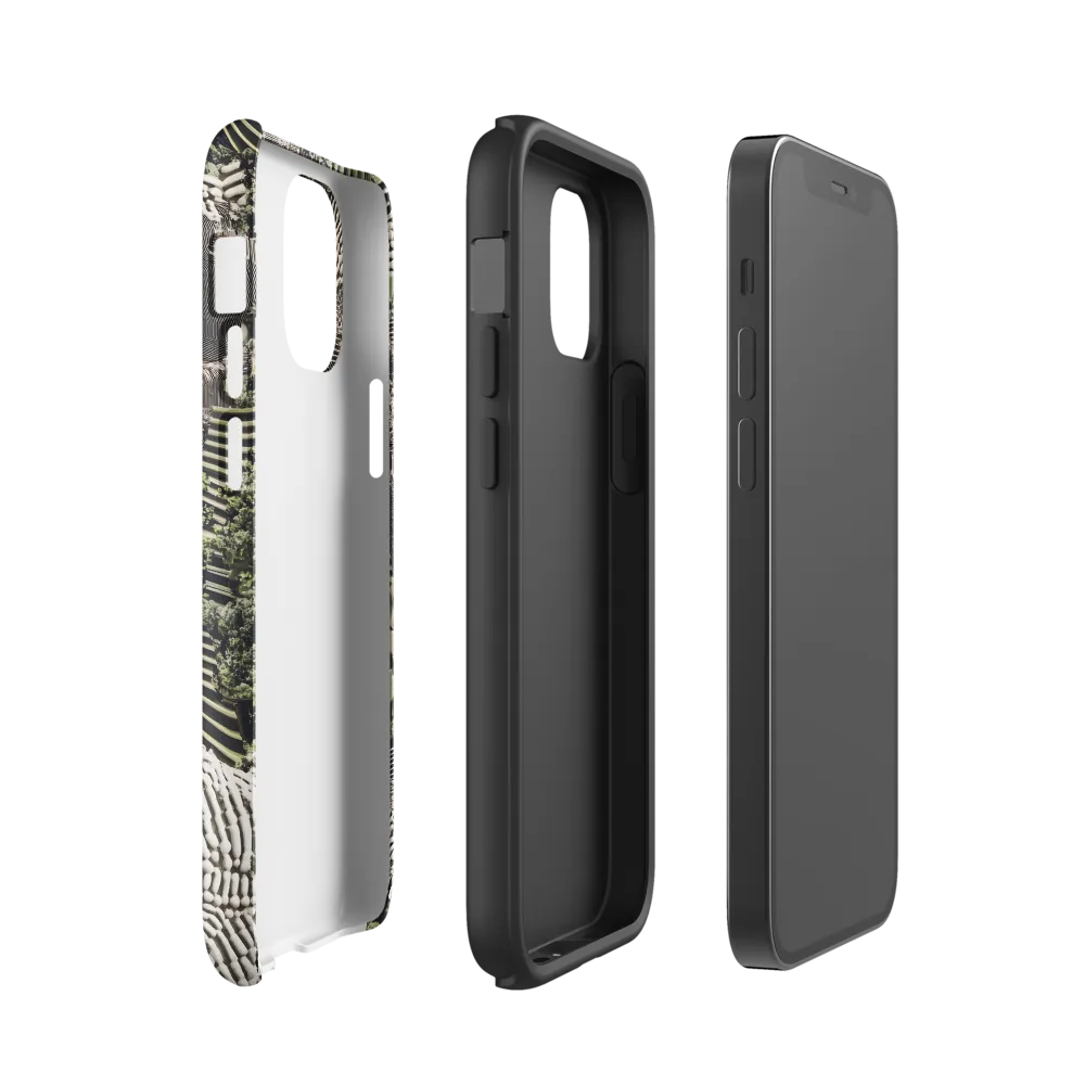 Ethereal Blend of Nature and Humanity | Phone Case |  12 mini | Tough Case | Glossy