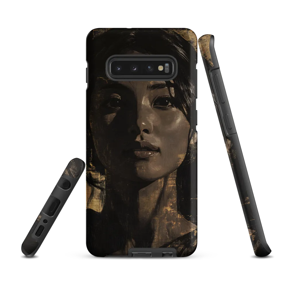 Golden Gaze: A Contemporary Portrait