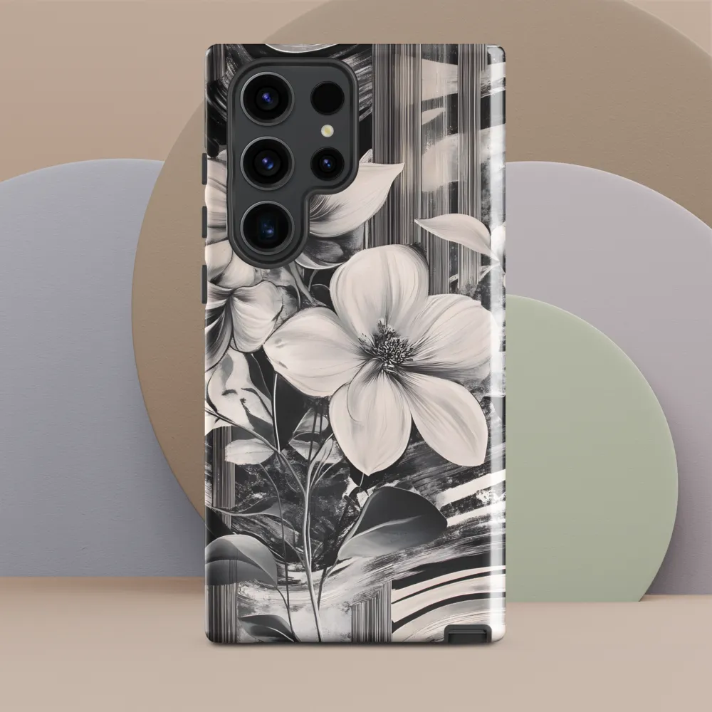 Ethereal Bloom: A Dance of Monochromes