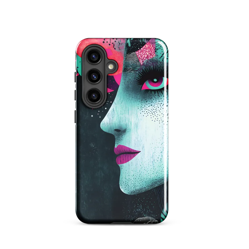 Mystical Beauty in Blue and Pink | Phone Case |  S24 | Tough Case | Glossy