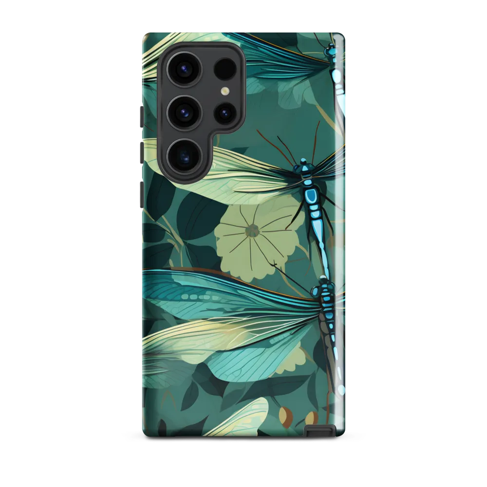 Whispers of Nature: Dragonflies in Harmony | Phone Case |  S23 Ultra | Tough Case | Glossy