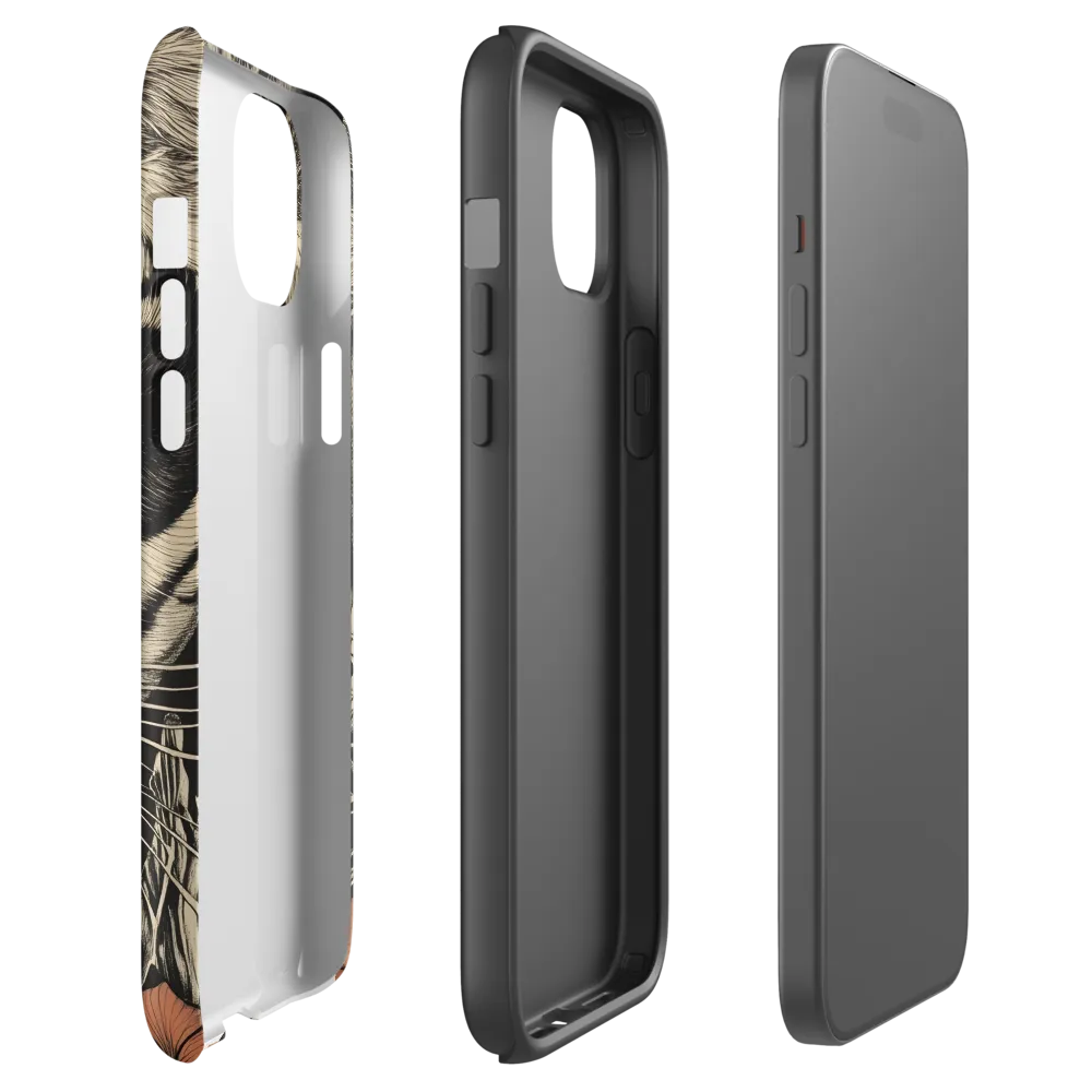 Feline Majesty: The Human-Leopard Connection | Phone Case |  15 Plus | Tough Case | Matte