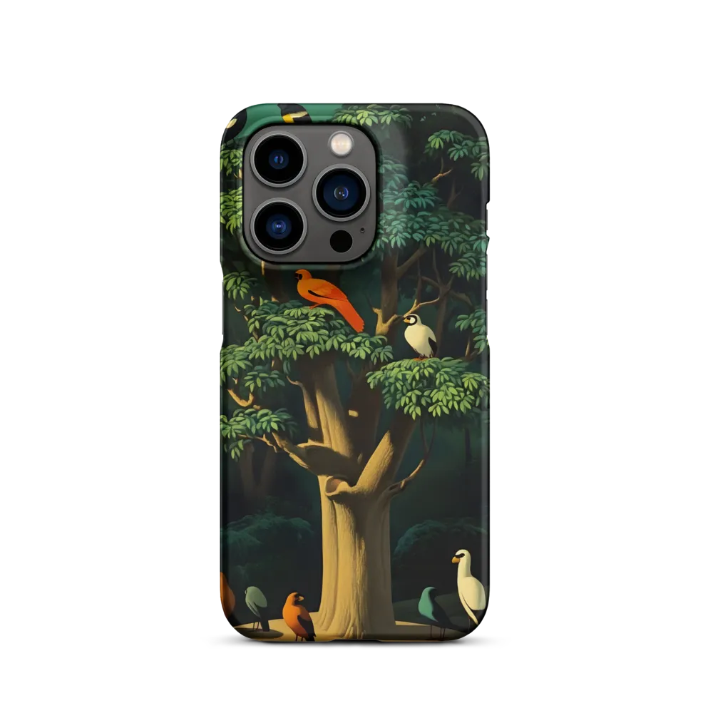 Harmony in Color: A Surreal Bird Symphony | Phone Case |  14 Pro | Snap Case | Matte