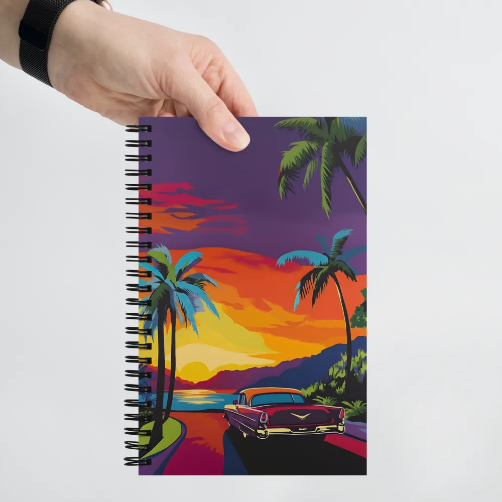 Sunset Drive | Spiral Notebook