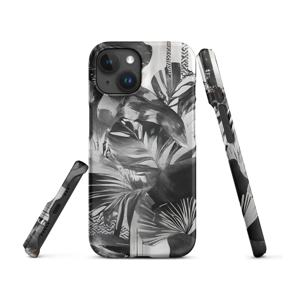 Monochrome Serenity in Tropical Foliage