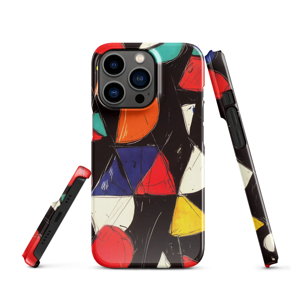 Vibrant Geometric Symphony | Phone Case |  13 Pro | Snap Case | Glossy