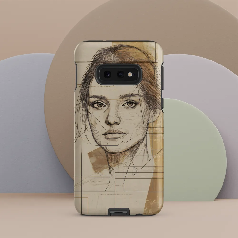 Geometric Elegance: A Modern Portrait