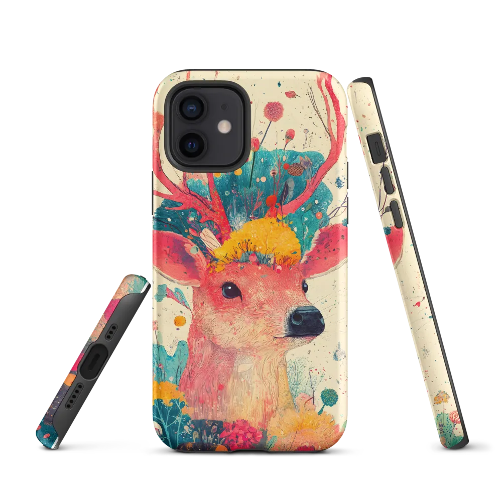 Whimsical Harmony: A Deer in Bloom