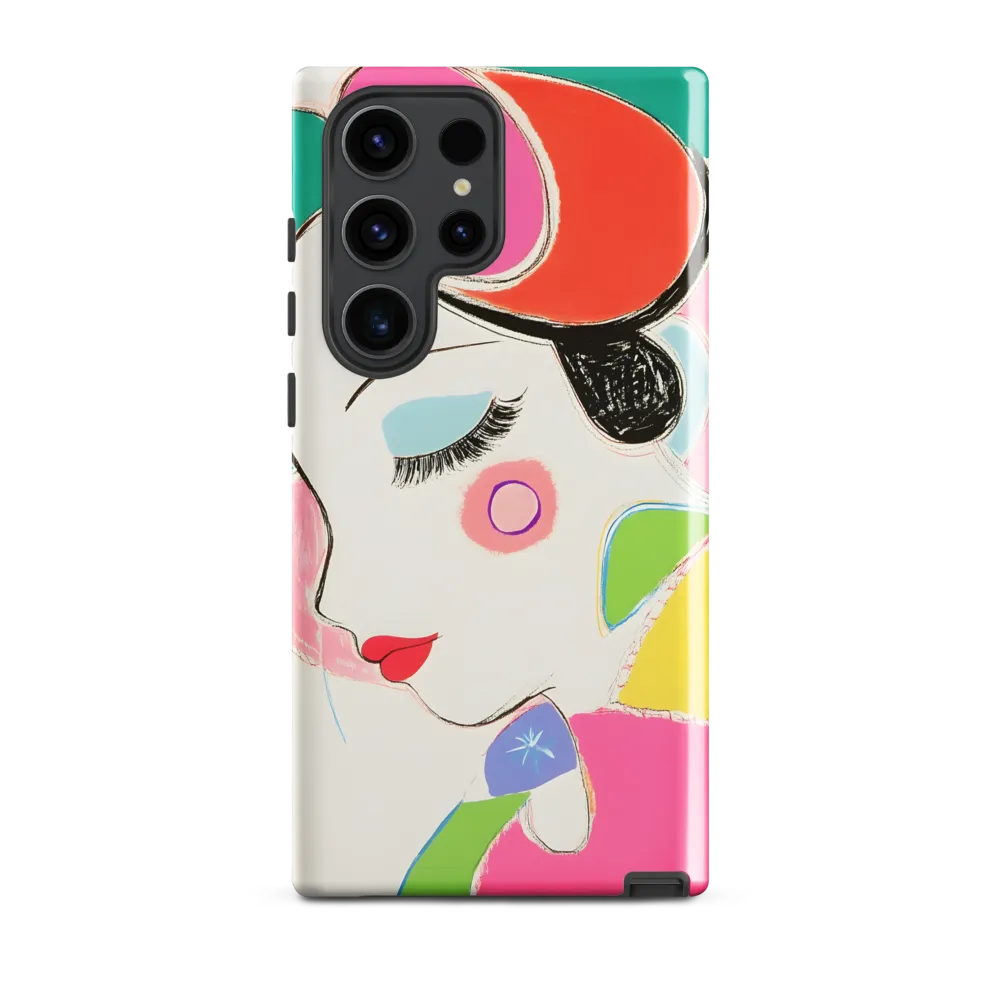 Whimsical Portrait in Colorful Abstraction