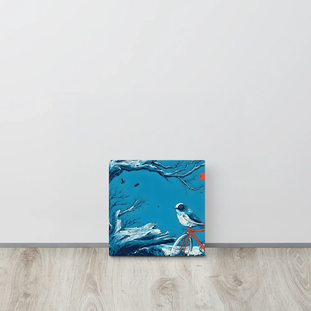 Songbird on a Bicycle 
 Canvas | 10″x 10″