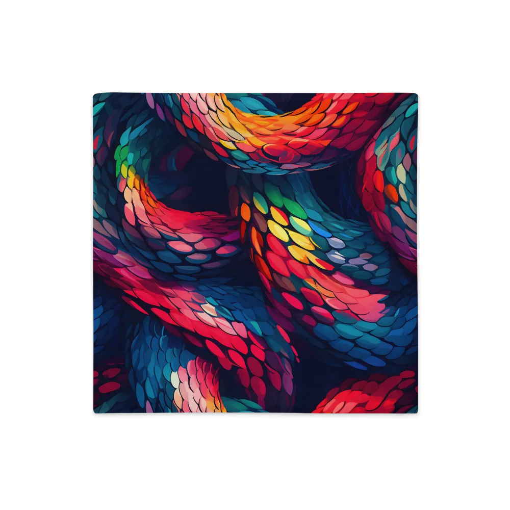 Serpentine Harmony | Pillow Case | 18″×18″