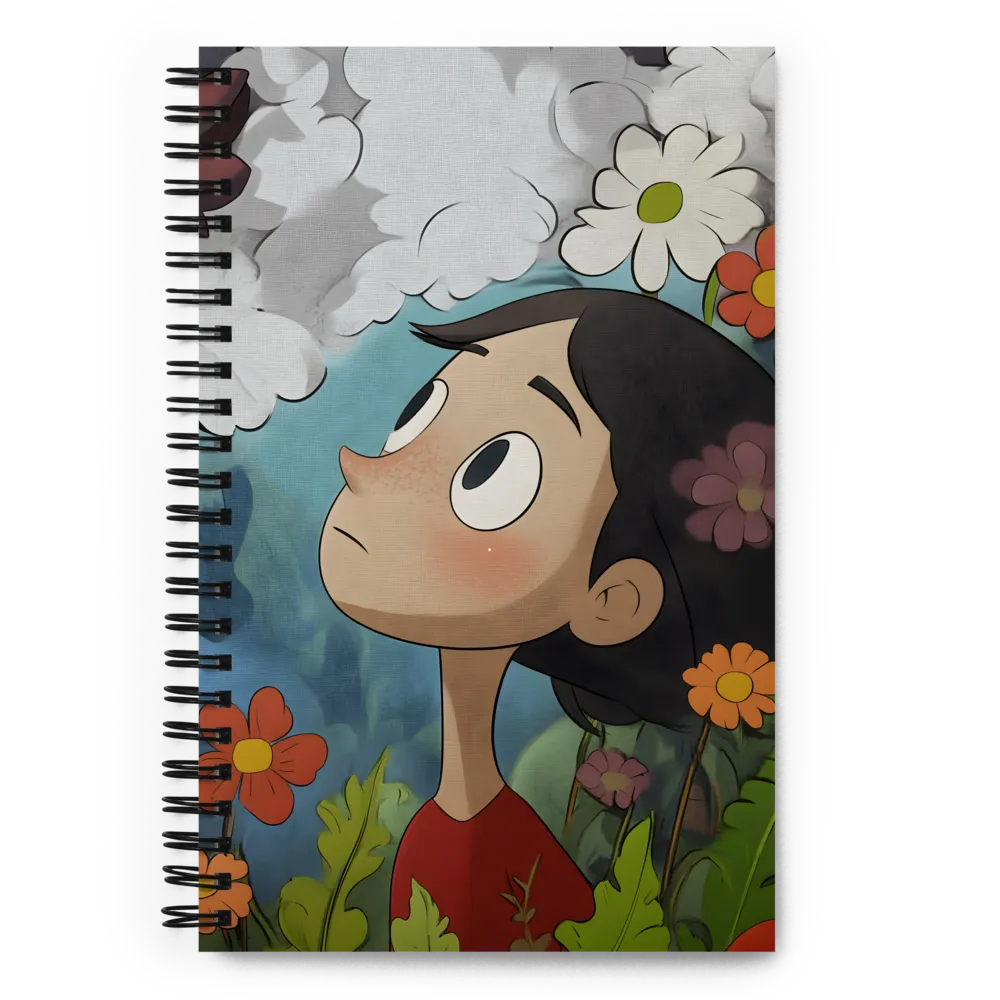 Curiosity in Bloom | Spiral Notebook