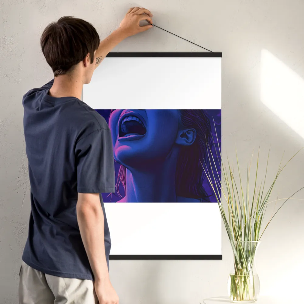 Echoes of Anguish | Poster With Black Wood Hanger | 24″×36″