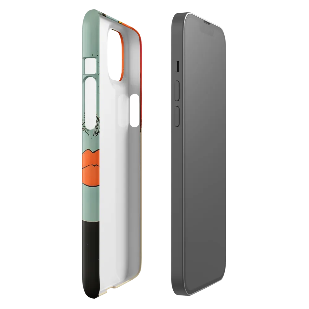 Vivid Expressions: A Portrait in Blue | Phone Case |  14 Plus | Snap Case | Glossy