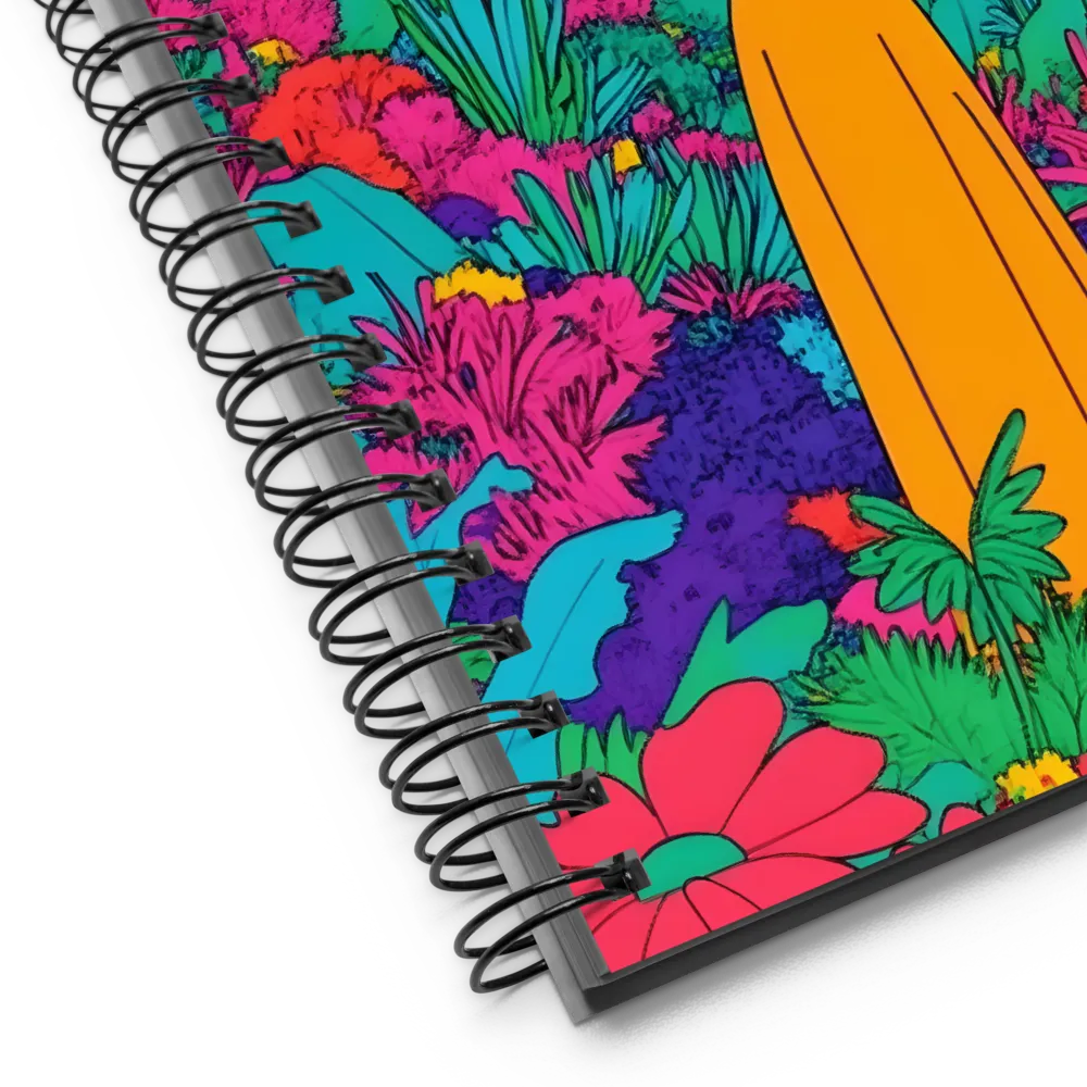 Ethereal Serenity in a Psychedelic Landscape | Spiral Notebook