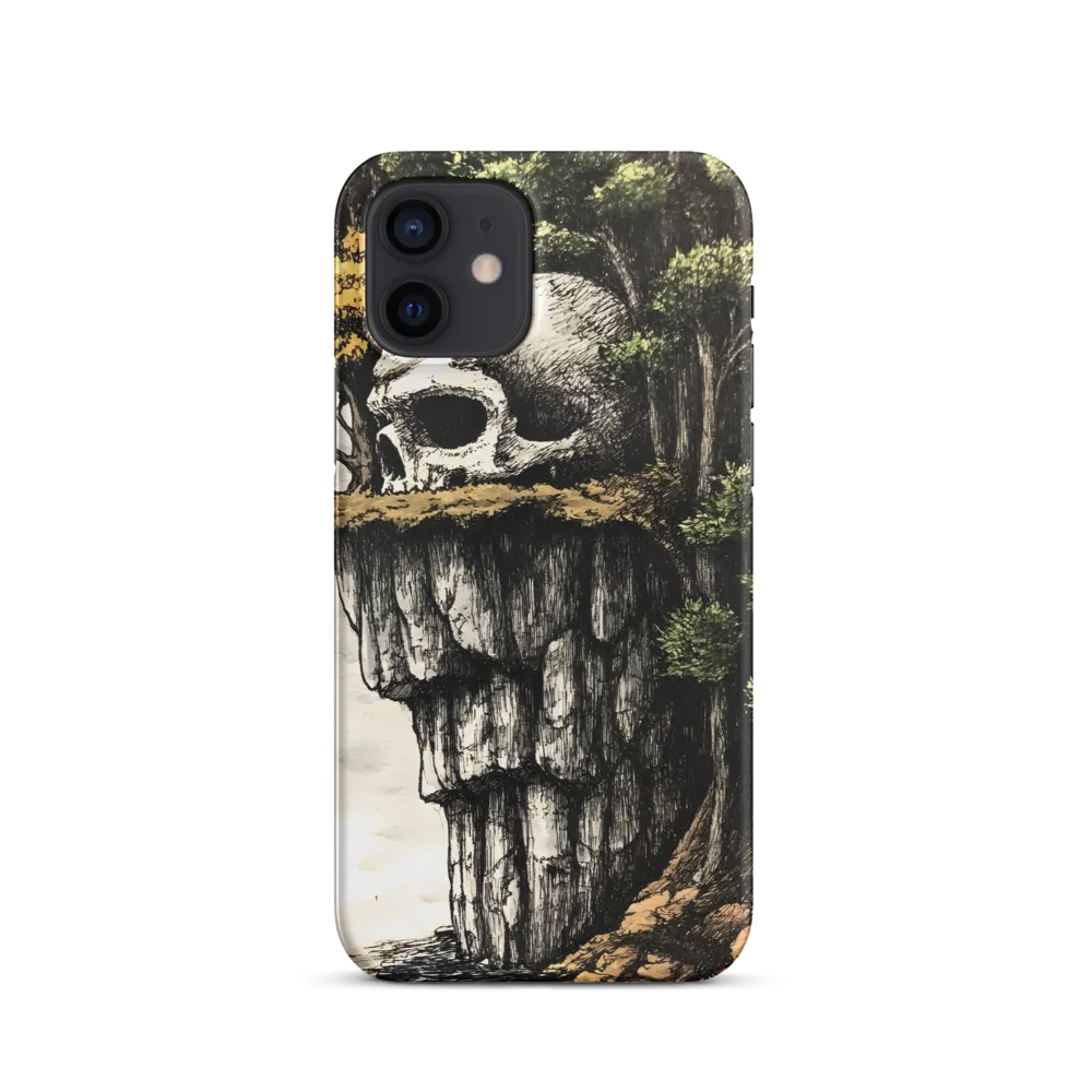 The Whispering Skull: A Surreal Encounter with Nature | Phone Case |  12 | Snap Case | Matte