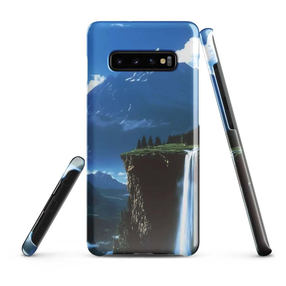 Nature's Majesty: A Serene Cascade | Phone Case |  S10 Plus | Snap Case | Glossy