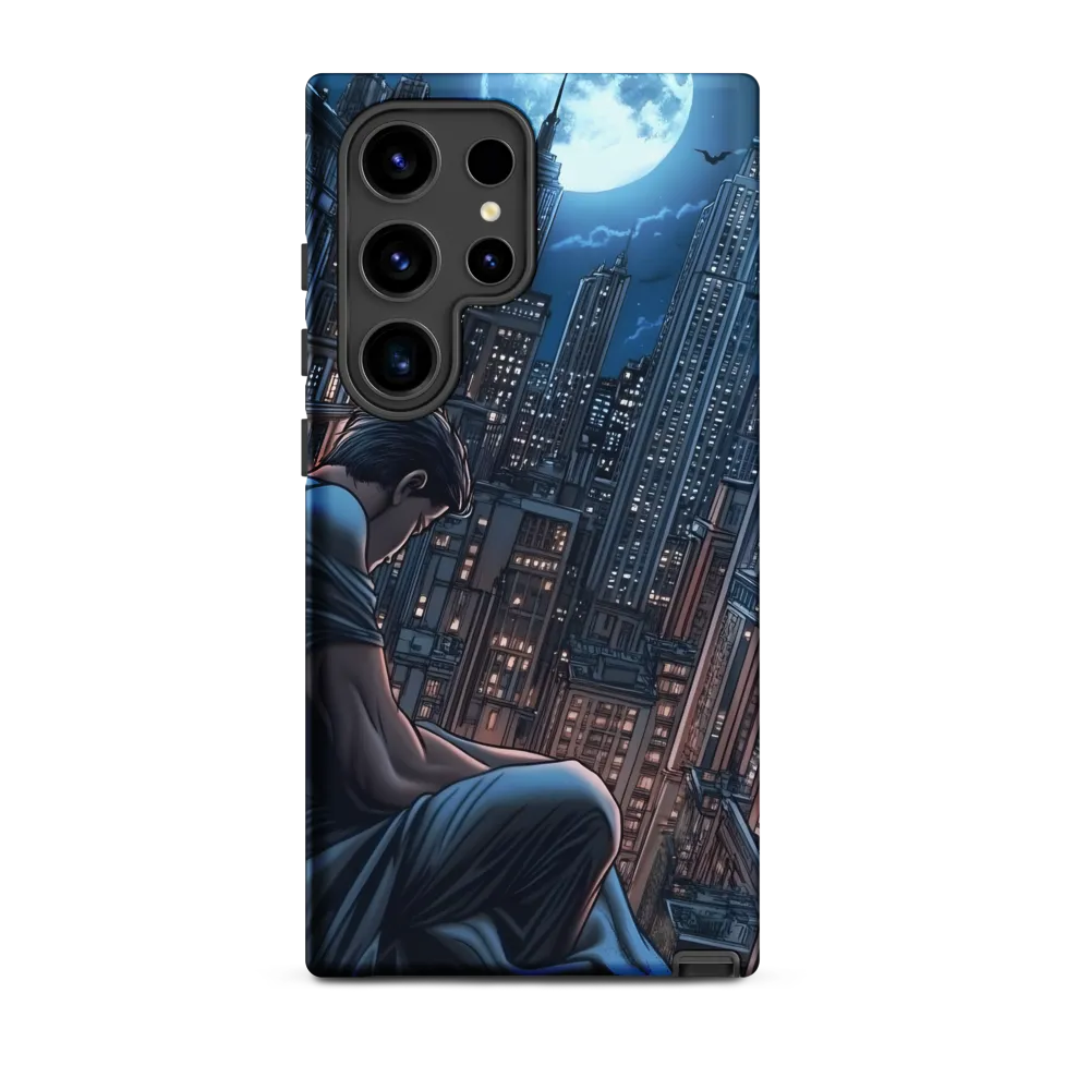 Reflections of a City Under the Moon