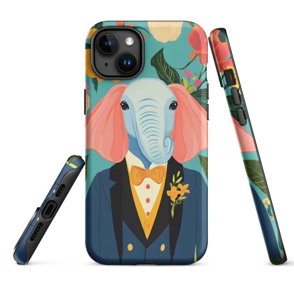 Elegance in Bloom | Phone Case |  15 Plus | Tough Case | Matte