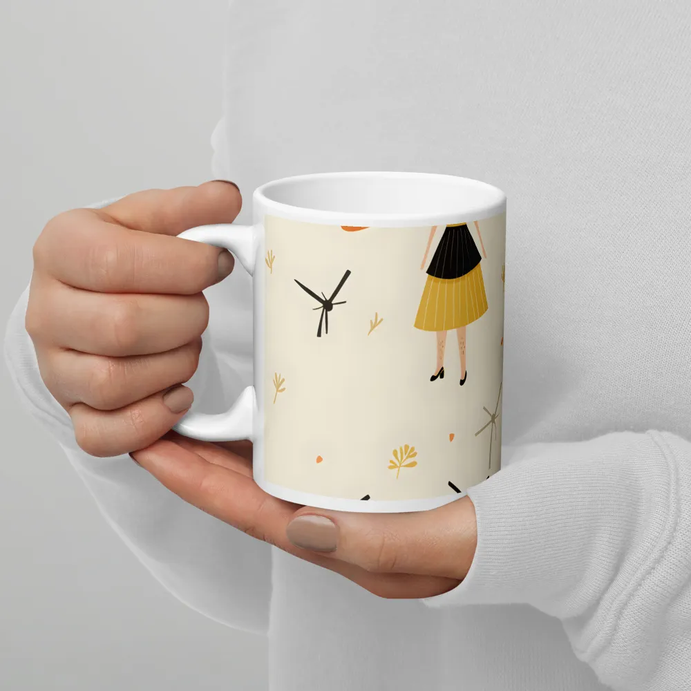 Whimsical Patterns of Nature and Femininity | Mugs | Multiple Sizes & Colors