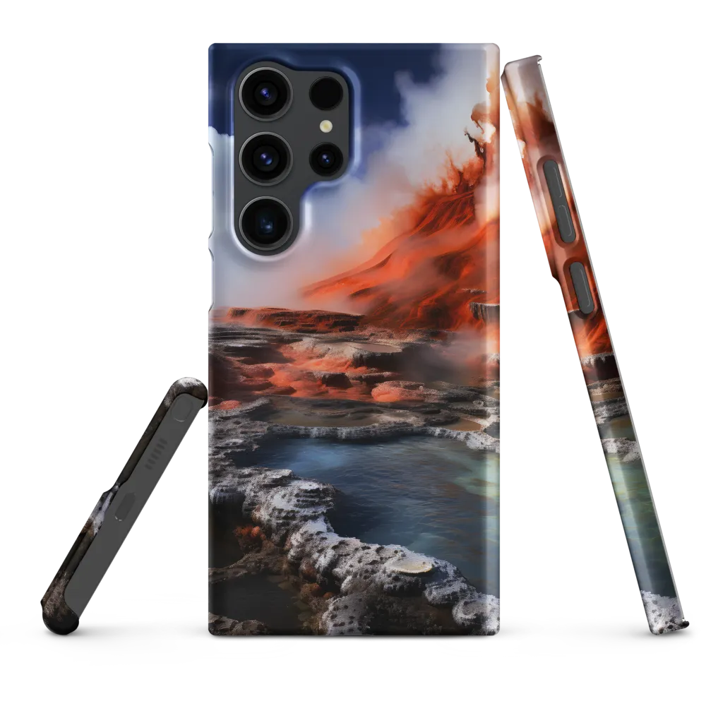 Nature's Fury: The Volcano's Expression | Phone Case |  S23 Ultra | Snap Case | Matte
