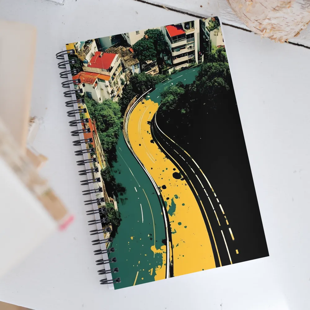 Fluidity in Urban Color | Spiral Notebook