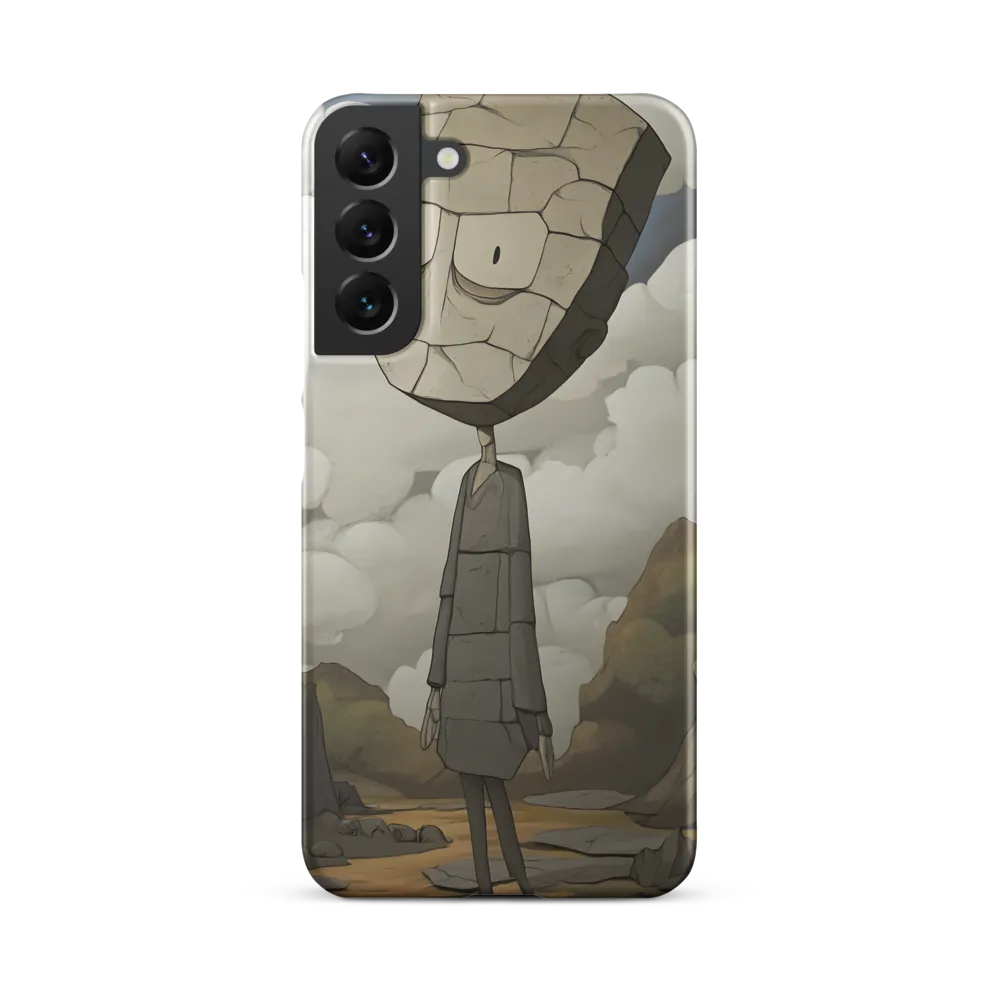 Whimsical Stone Figure in a Rocky Landscape | Phone Case |  S22 Plus | Snap Case | Matte