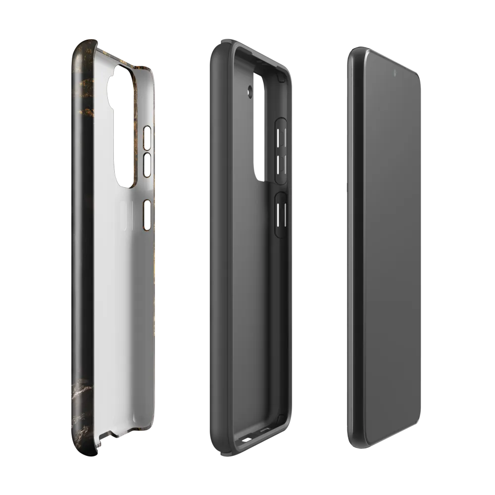 Golden Elegance: A Modern Profile Portrait