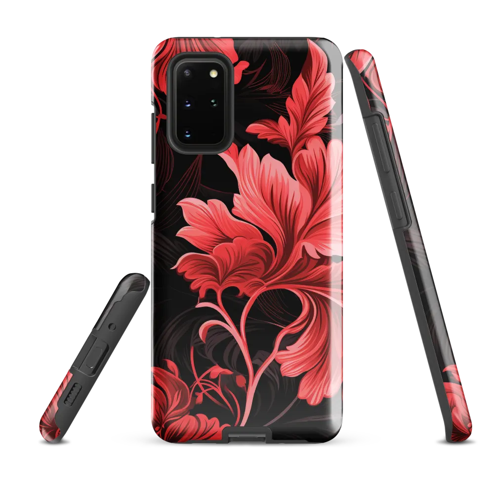 Tropical Elegance in Red